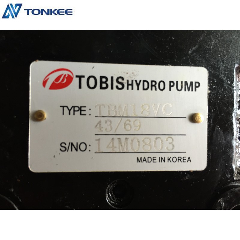 TOBIS TBM18VC-43-69 hydraulic final drive GM18 TM18VC Travel motor asyy made in Korea 