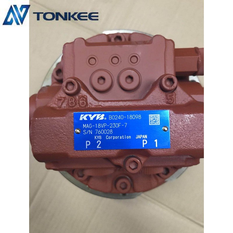 KYB MAG-18VP-230F Travel motor device B0240-18063 final drive assy for Takeuchi TB125 Hydraulic excavator