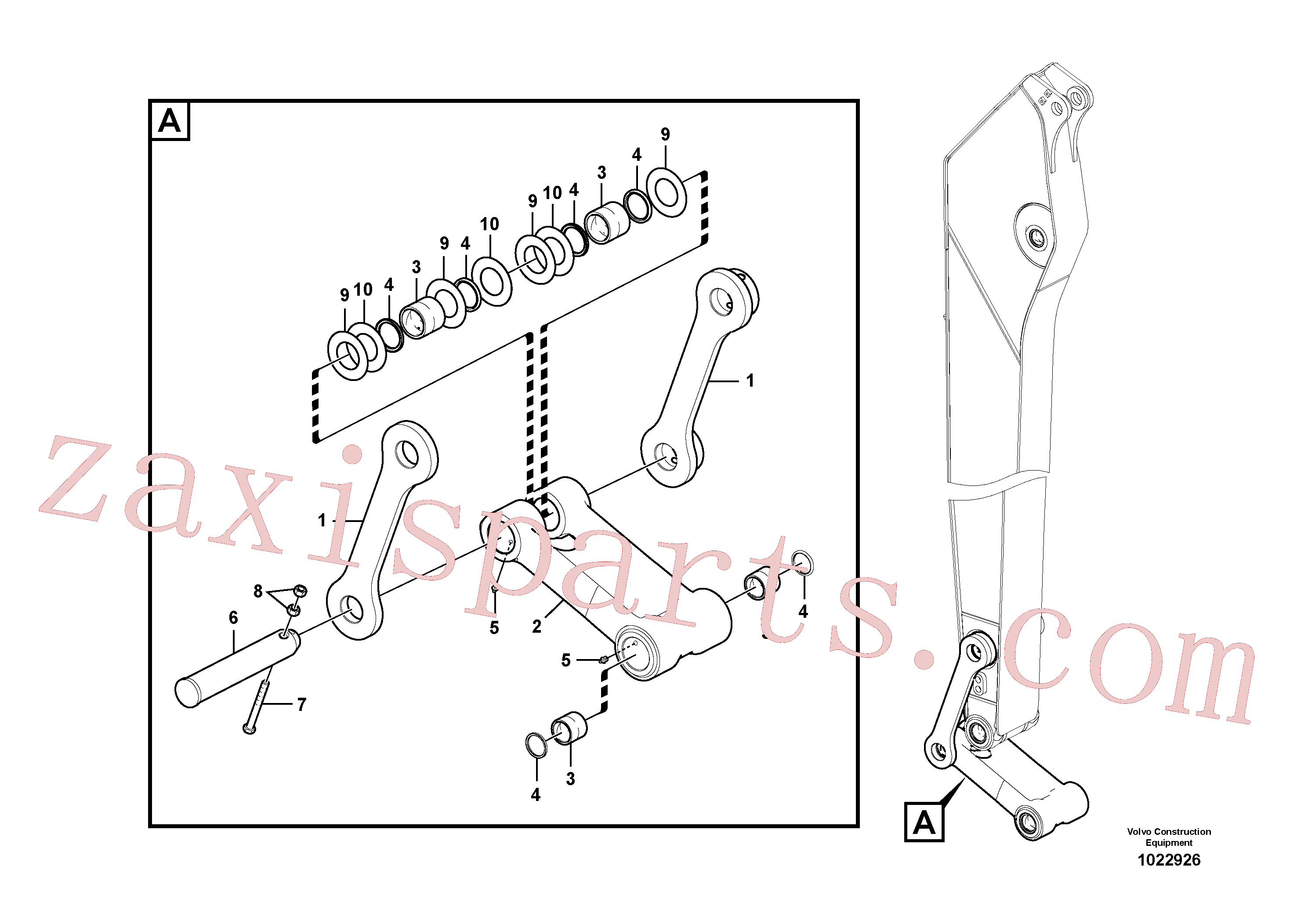 VOE14556832 for Volvo Links to connecting rod(1022926 assembly)
