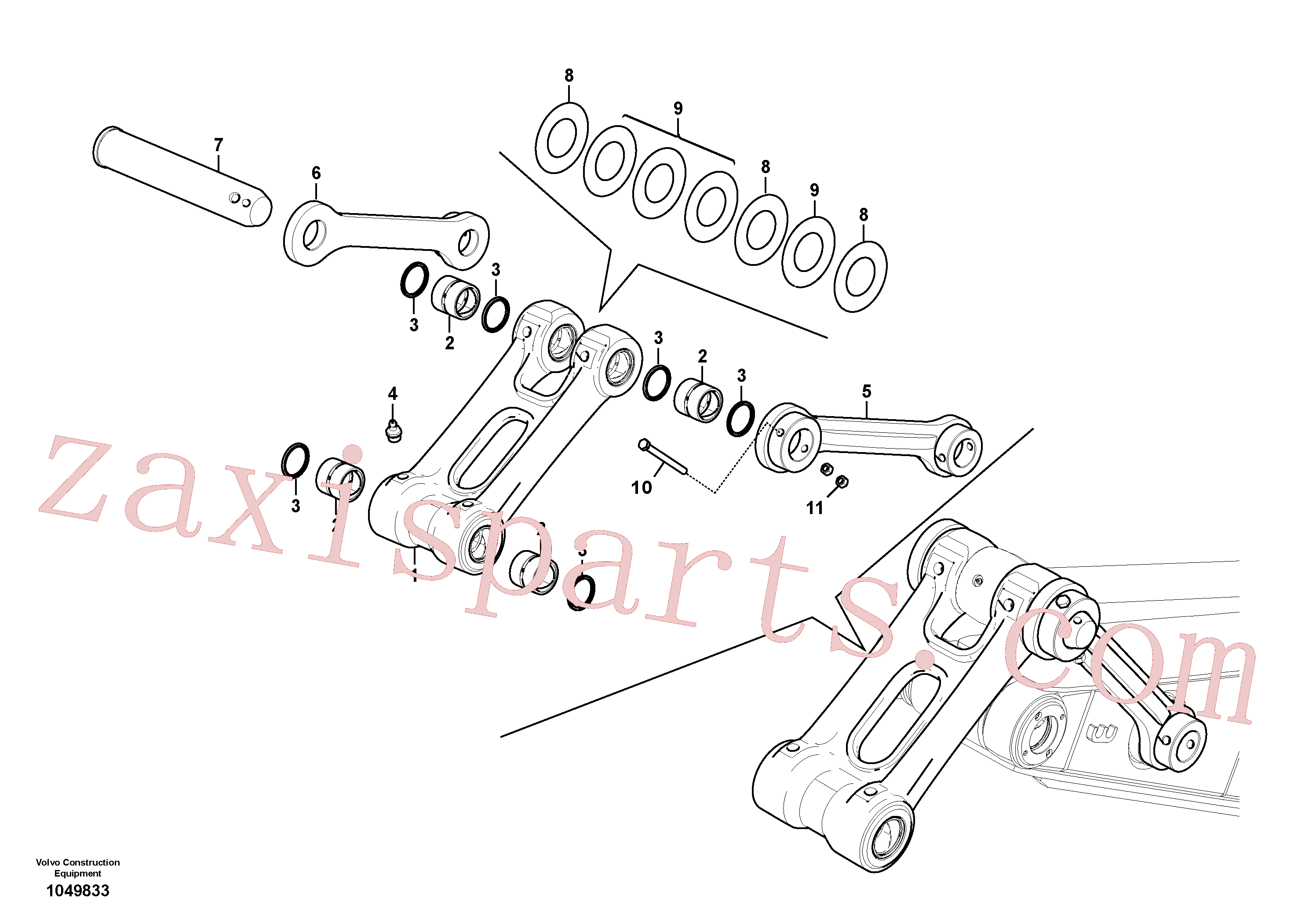 VOE14512678 for Volvo Links to connecting rod(1049833 assembly)