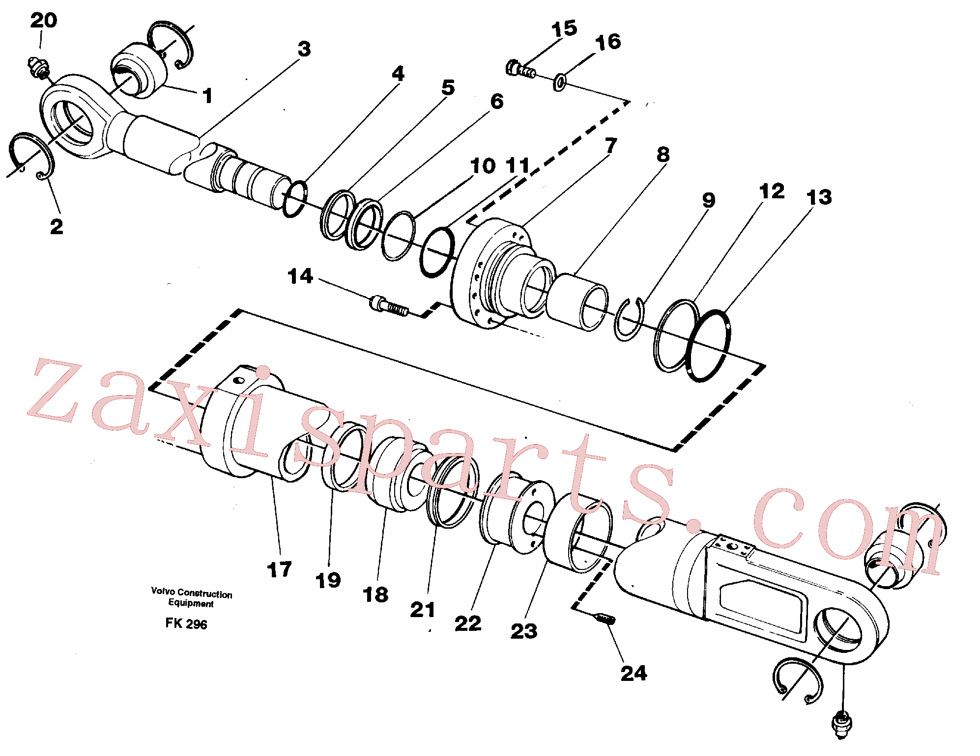 VOE14265493 for Volvo Knuckle cylinder(FK296 assembly)