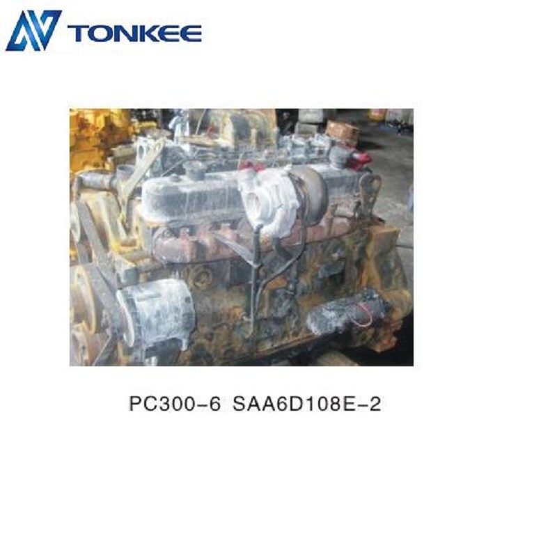 SAA6D108E-2 Engine assy KOMATSU Complete Engine PC300-6 Excavator Engine assembly