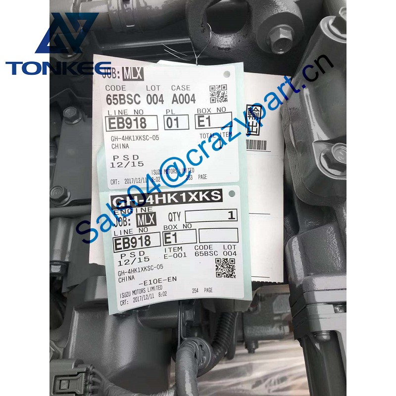 Genuine New/Used 4HK1XYSA02 Diesel Engine Assy 4HK1 Complete engine For ZX225 ZX225-3 Excavator