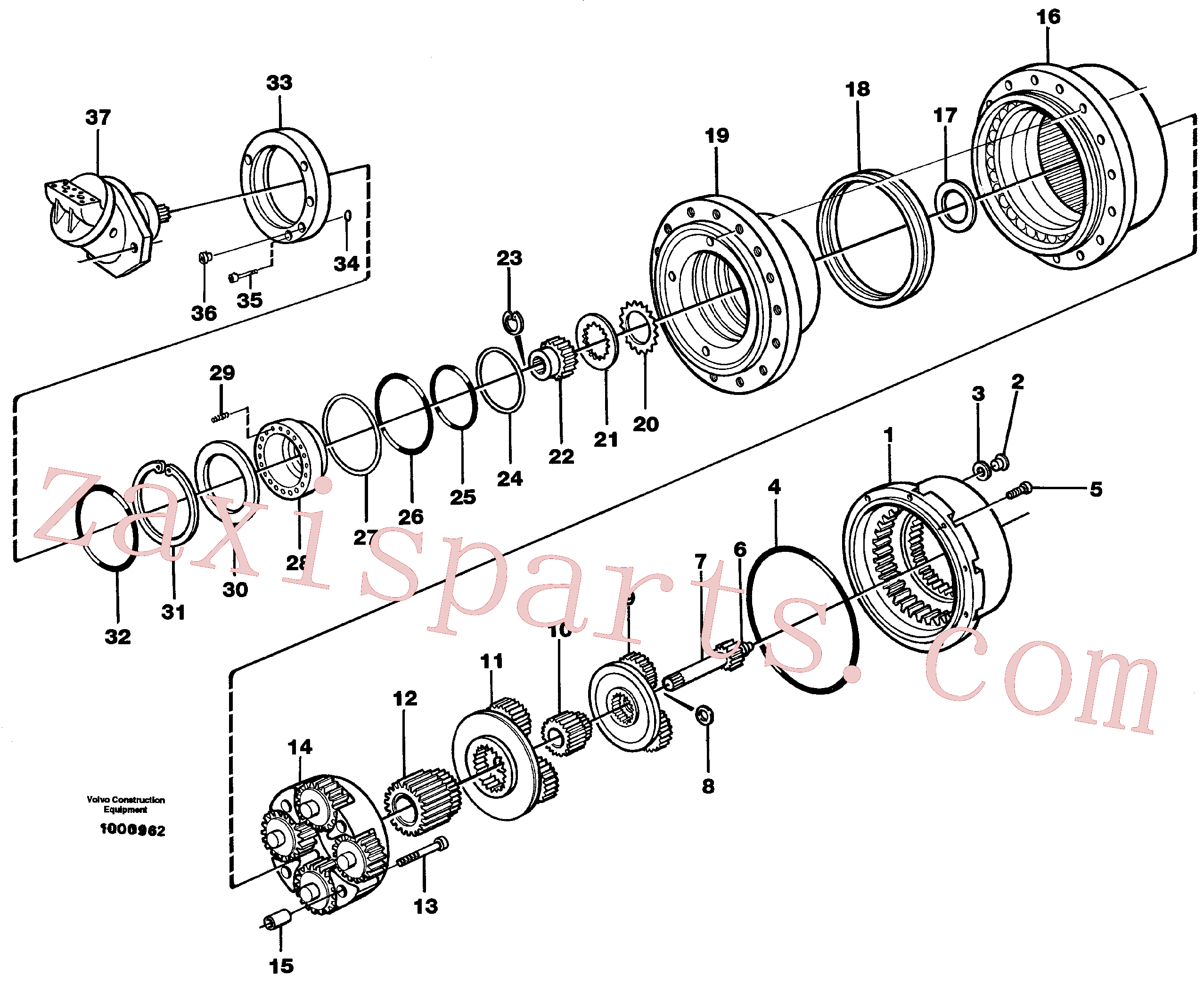 RM20349643 for Volvo Planetary gear, travel(1000962 assembly)