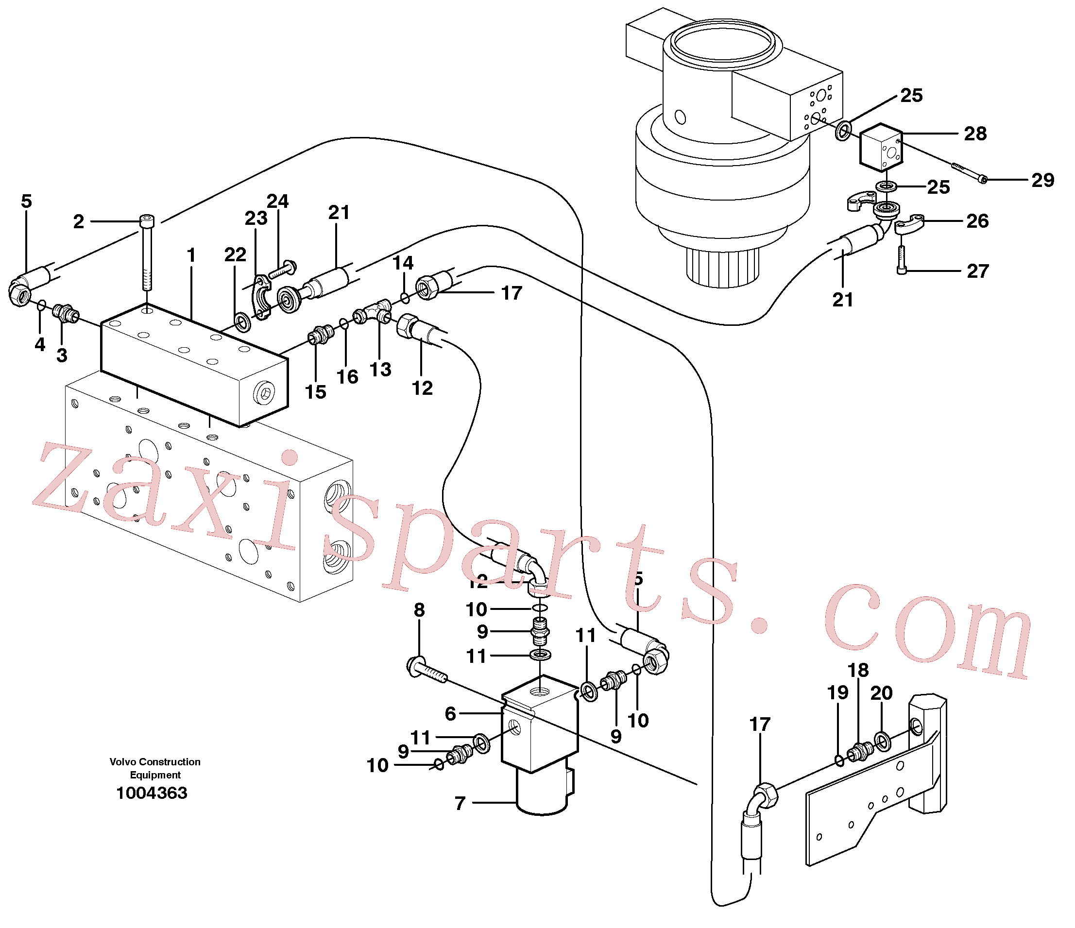 VOE14371747 for Volvo Hydraulic system, Float position valve(1004363 assembly)