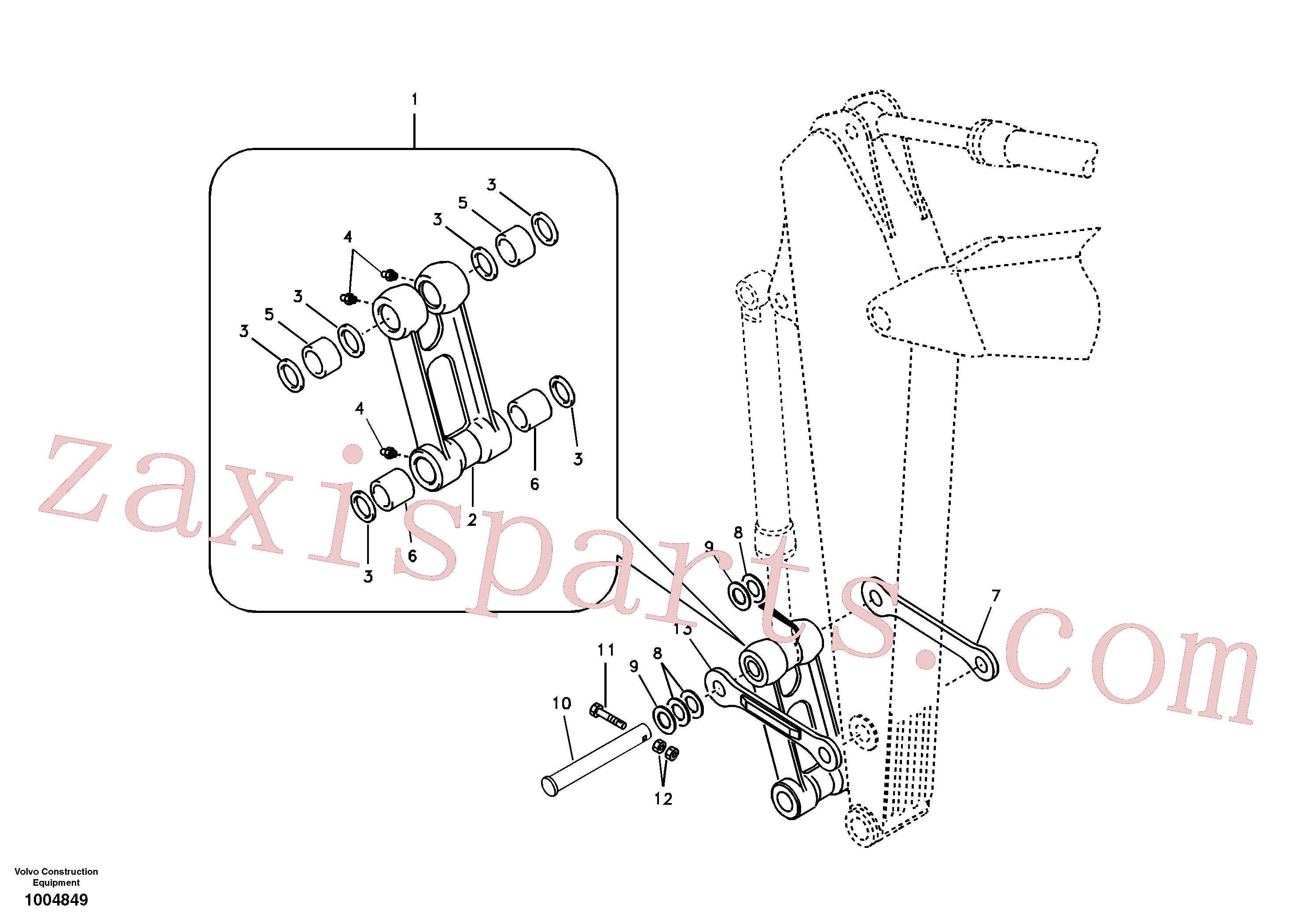 SA1173-00590 for Volvo Links to connecting rod(1004849 assembly)
