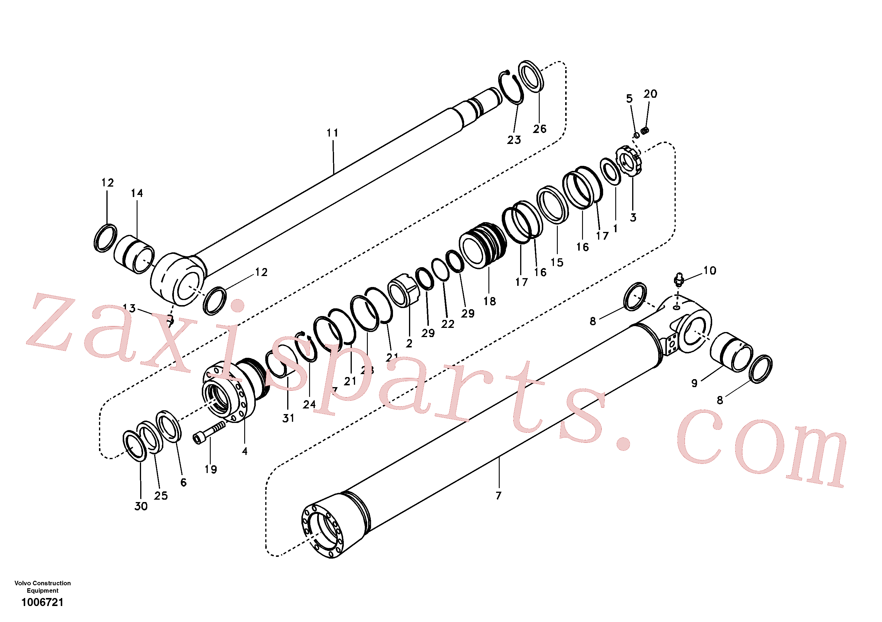 VOE14510424 for Volvo Bucket cylinder(1006721 assembly)