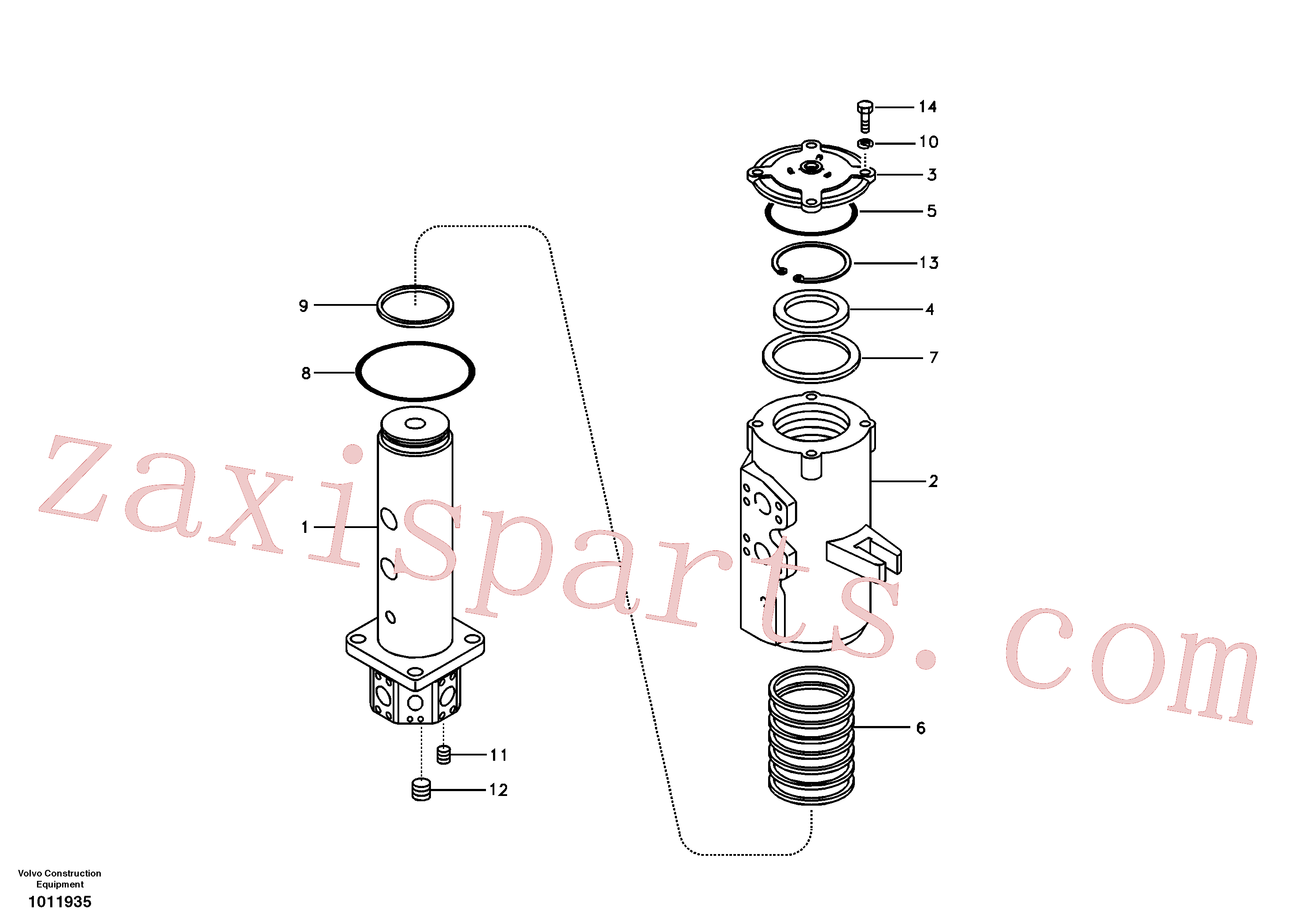 VOE990604 for Volvo Turning joint(1011935 assembly)