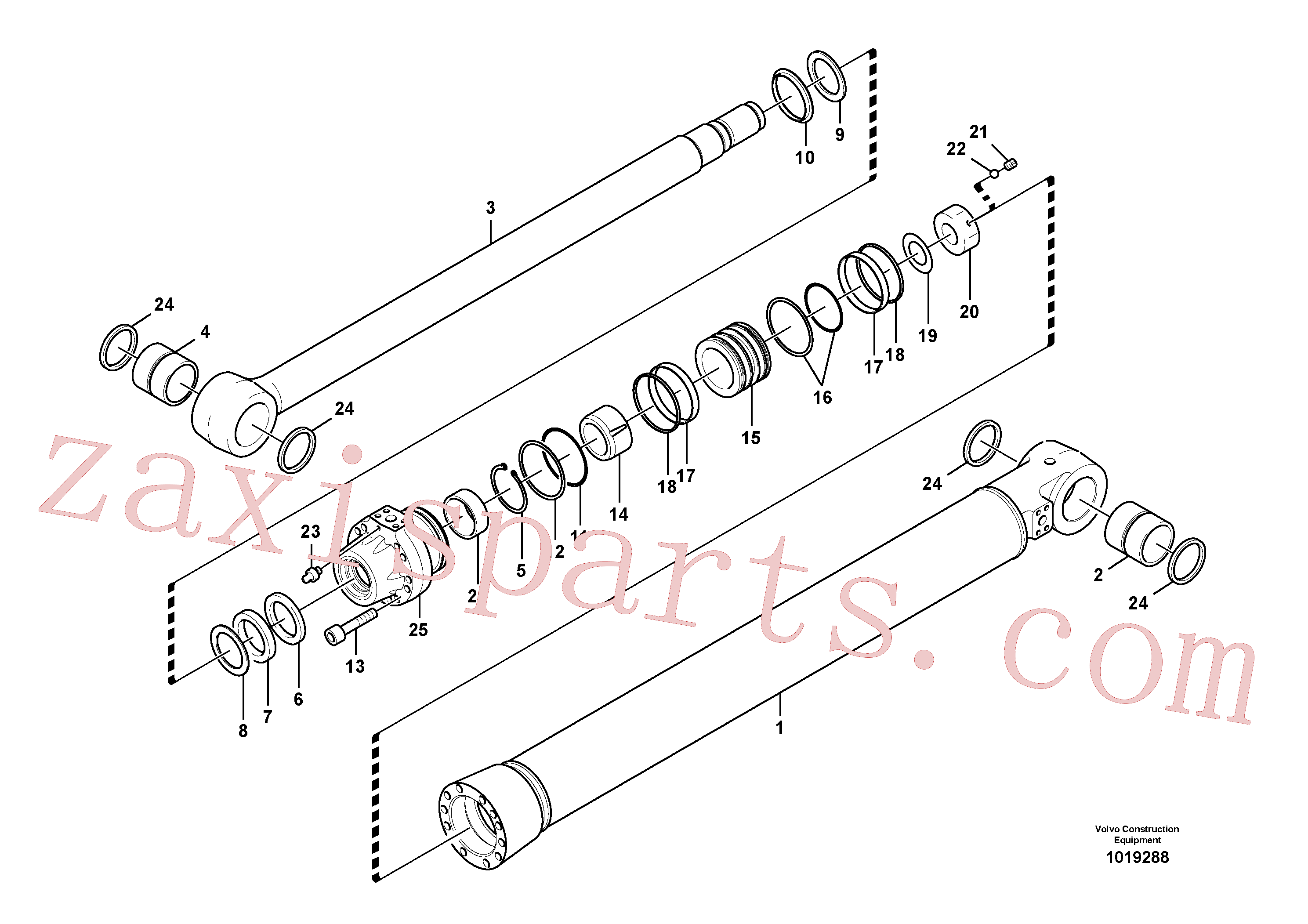 VOE14542071 for Volvo Bucket cylinder(1019288 assembly)