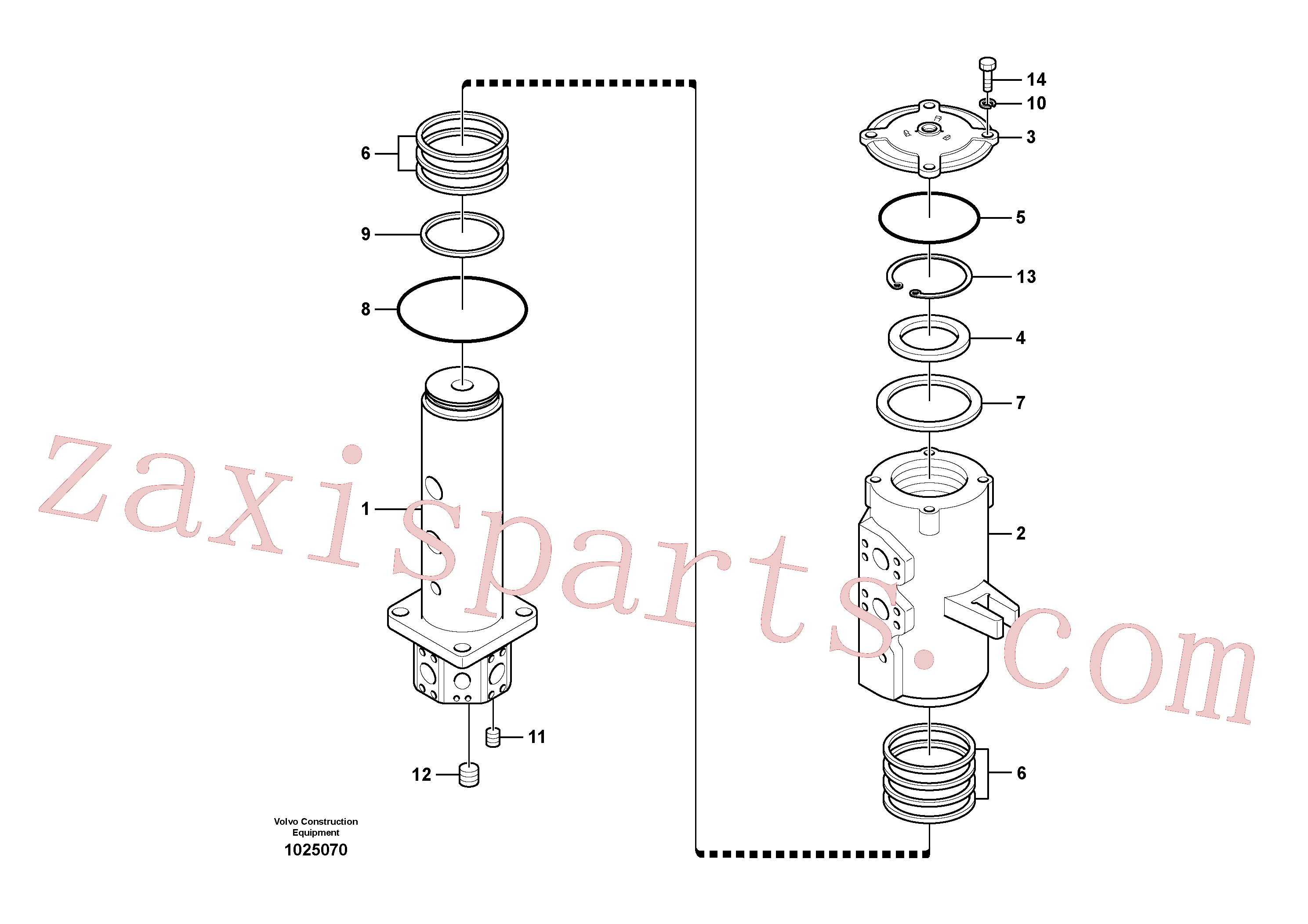 VOE990604 for Volvo Turning joint(1025070 assembly)