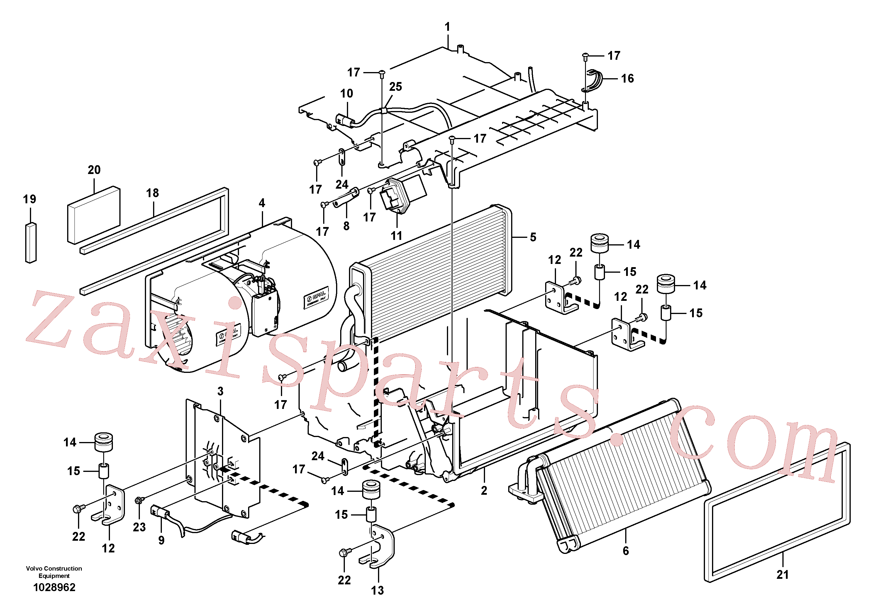 VOE14880564 for Volvo Air conditioning unit, cooling and heater(1028962 assembly)