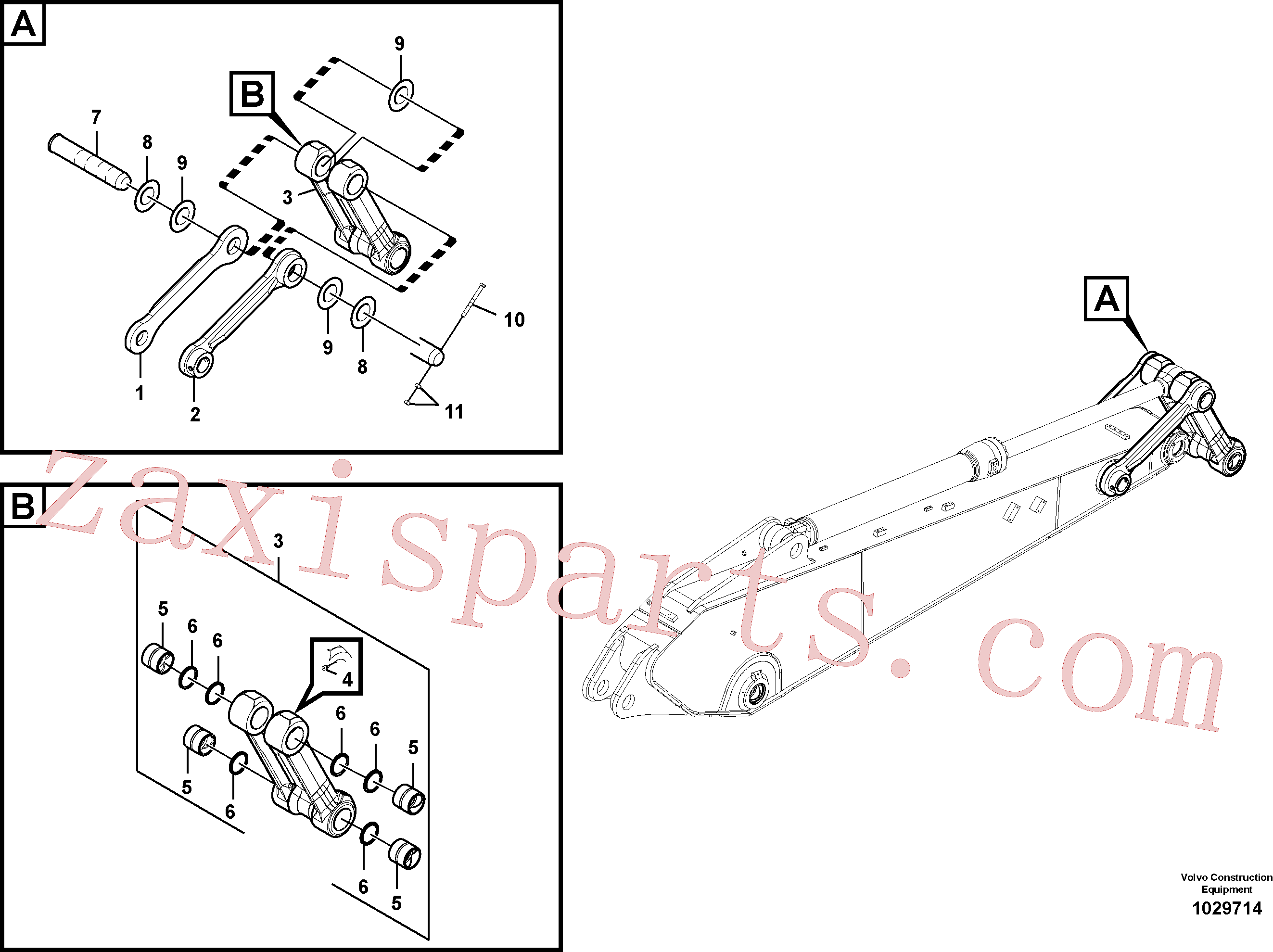 SA1173-00620 for Volvo Links to connecting rod(1029714 assembly)