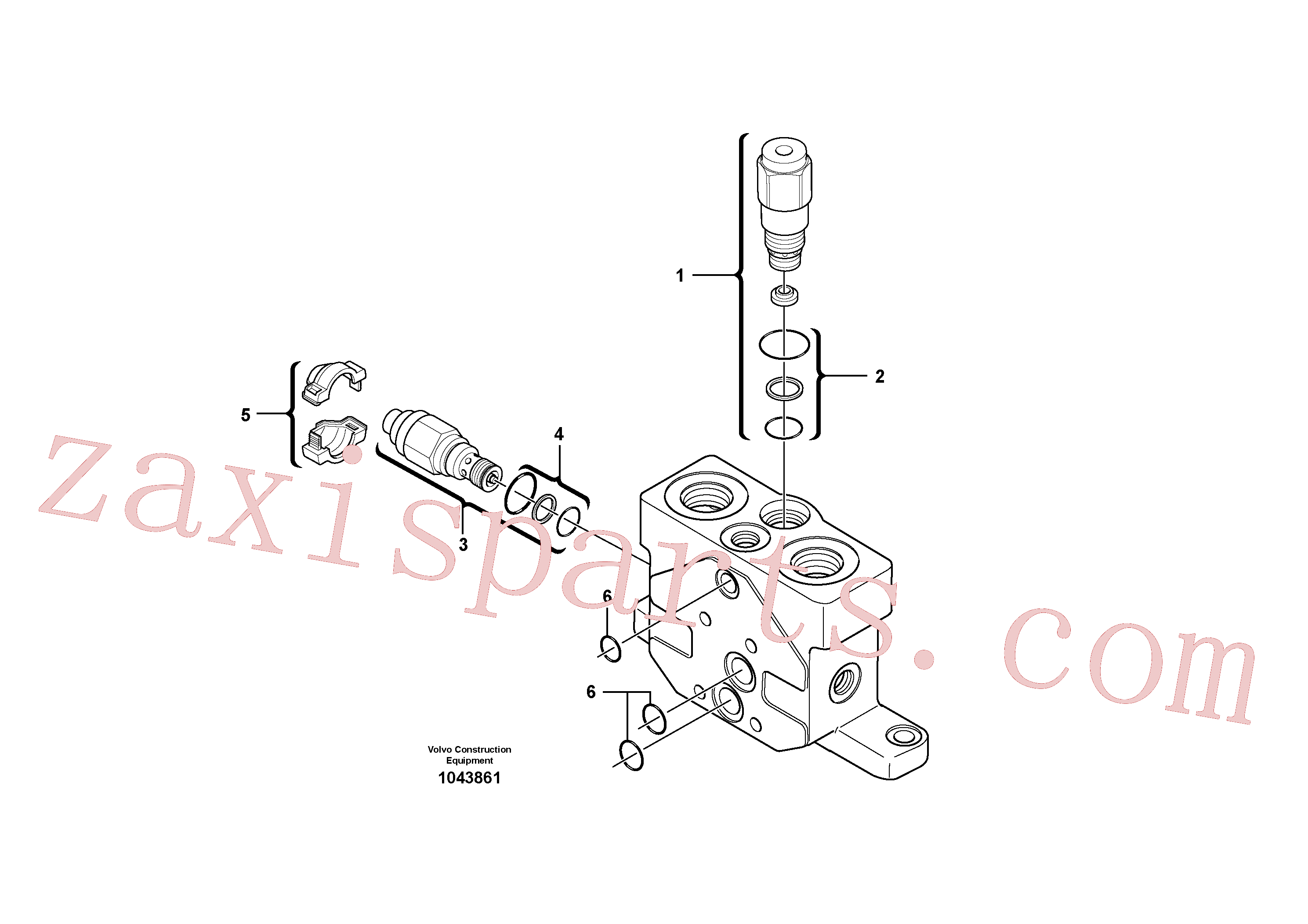 PJ7417729 for Volvo Valve section(1043861 assembly)