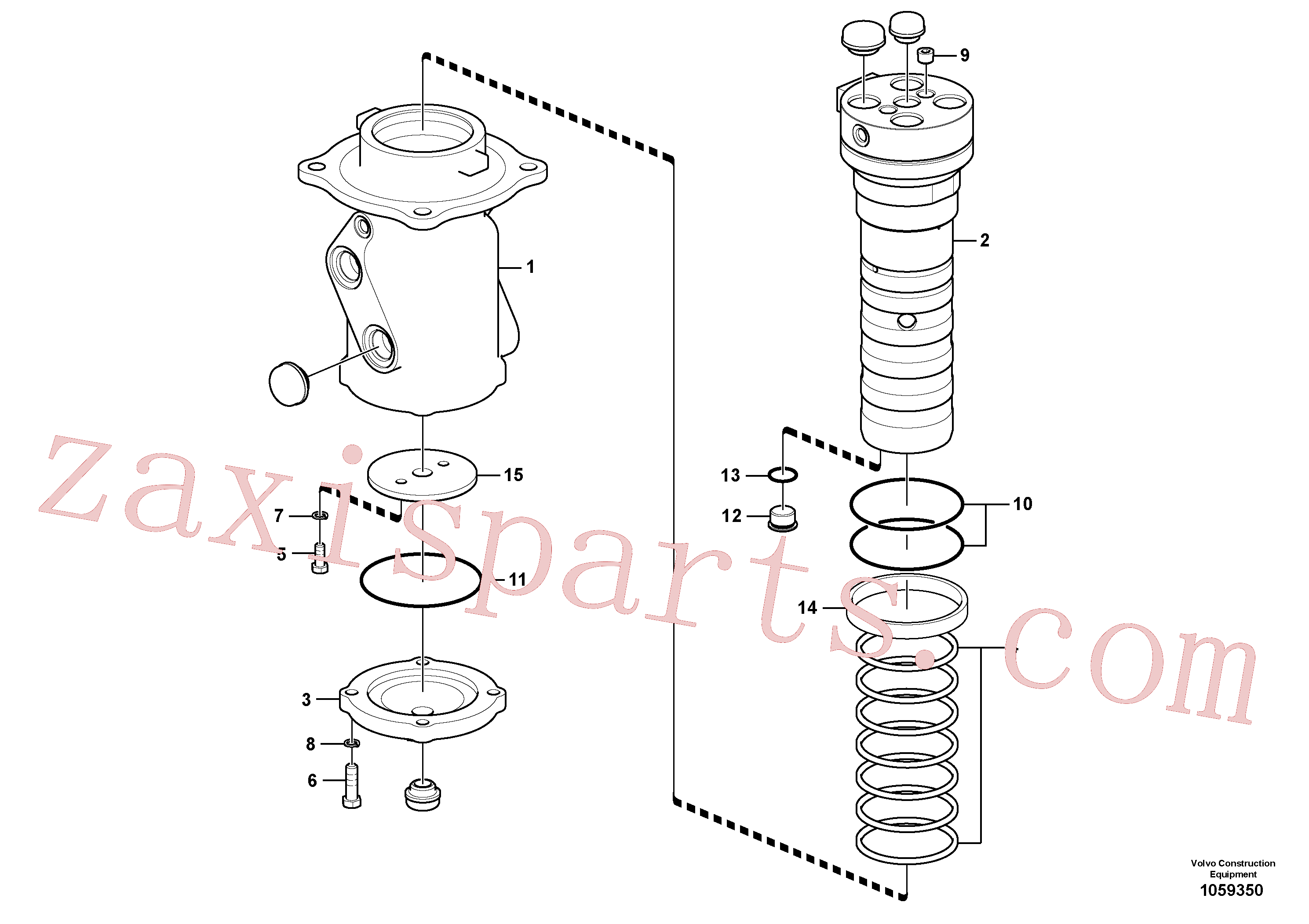 VOE14652656 for Volvo Turning joint(1059350 assembly)