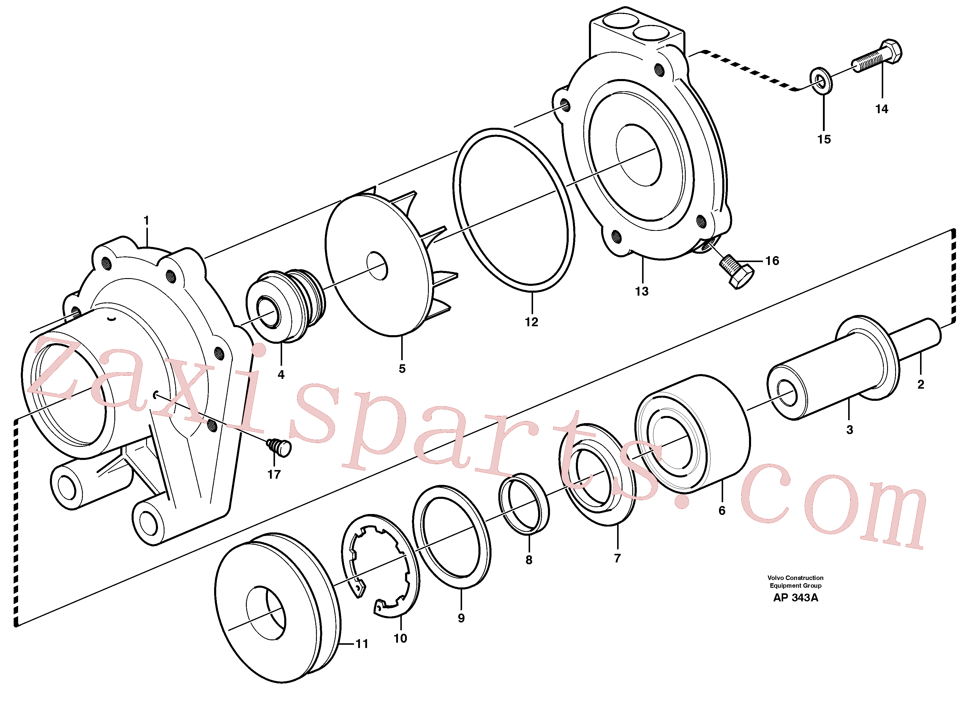 VOE11710604 for Volvo Water pump(AP343A assembly)