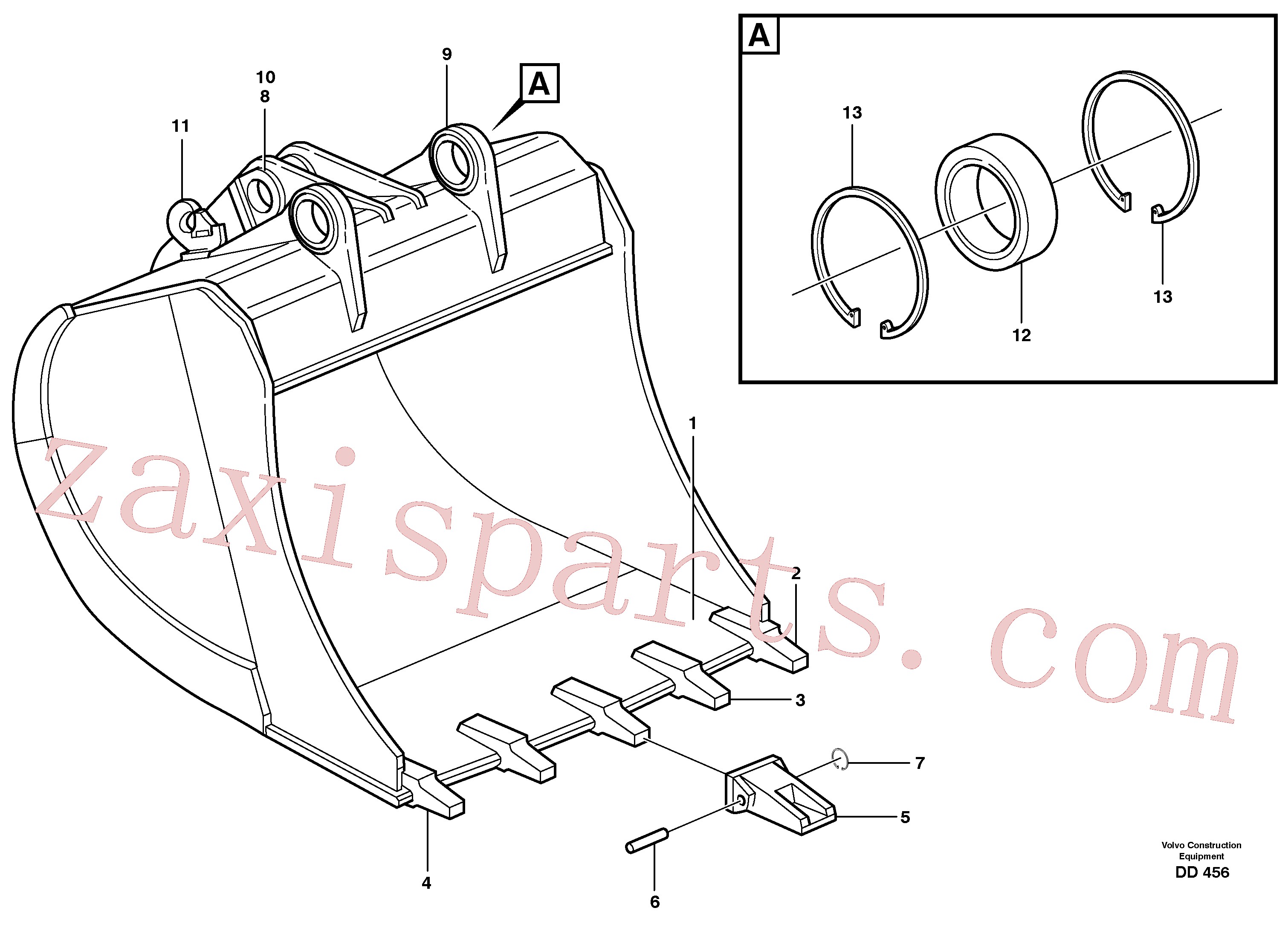 VOE14210776 for Volvo Buckets, direct fitting(DD456 assembly)