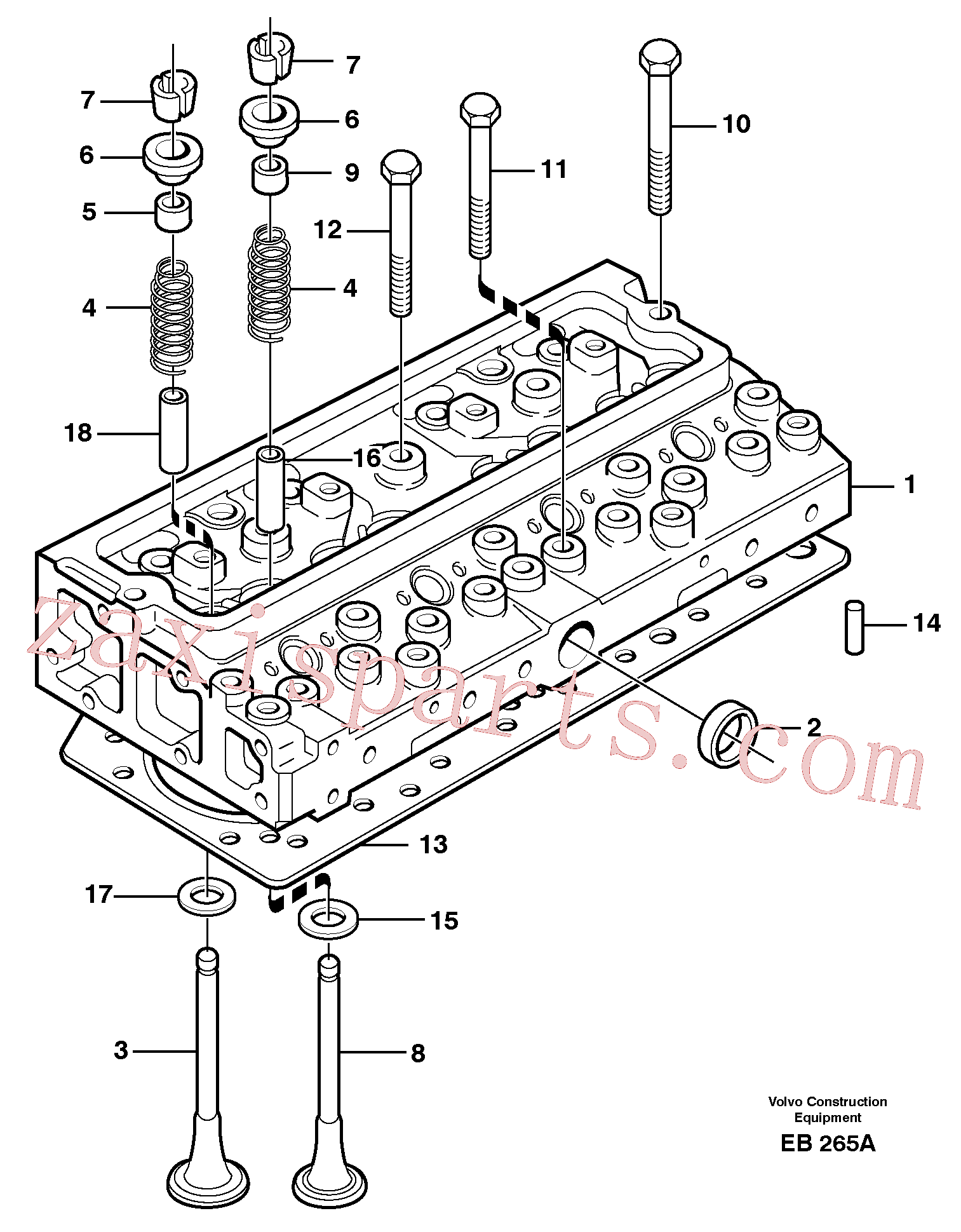 VOE11039194 for Volvo Cylinder head(EB265A assembly)