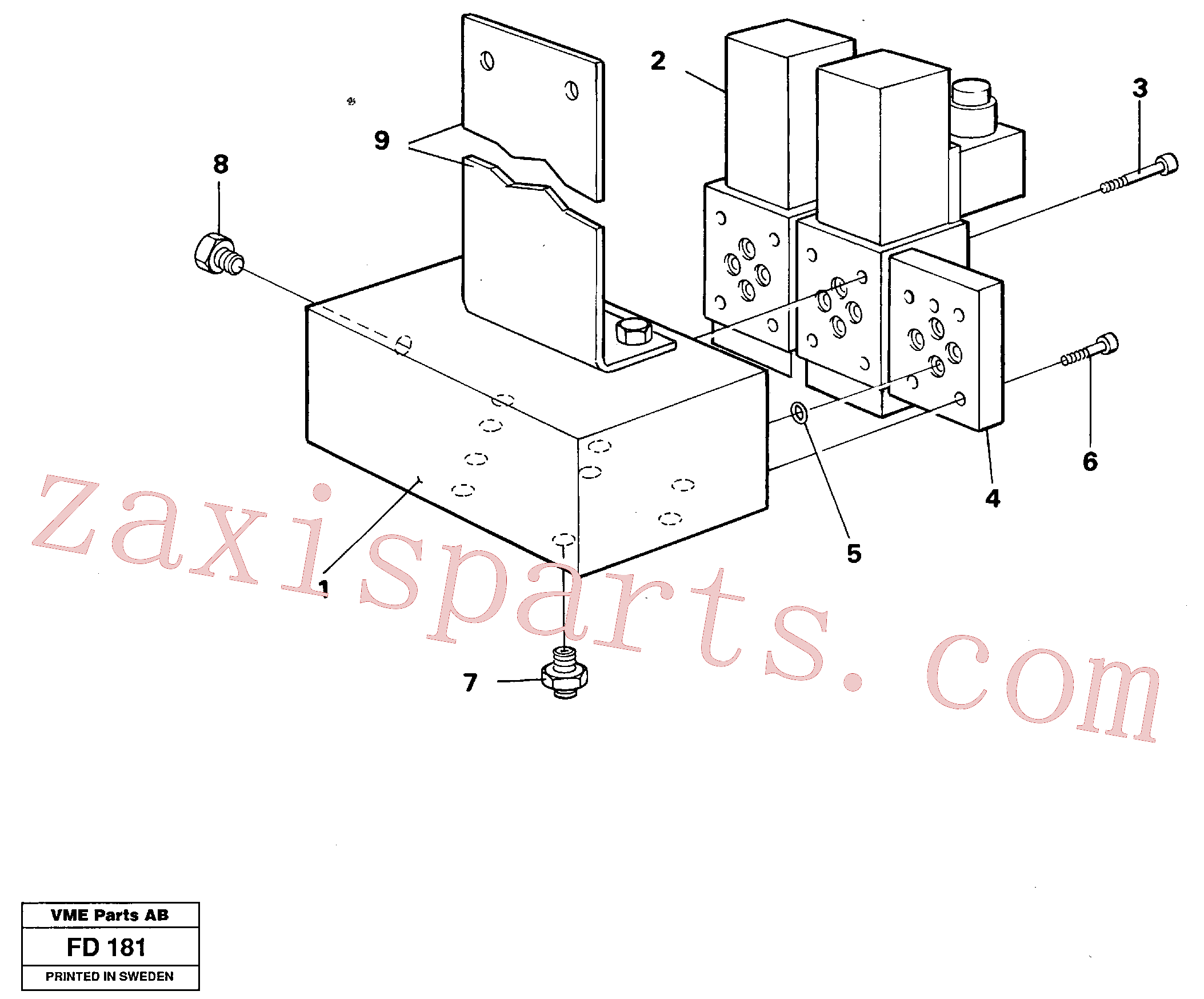 VOE14252773 for Volvo Electric valve block(FD181 assembly)