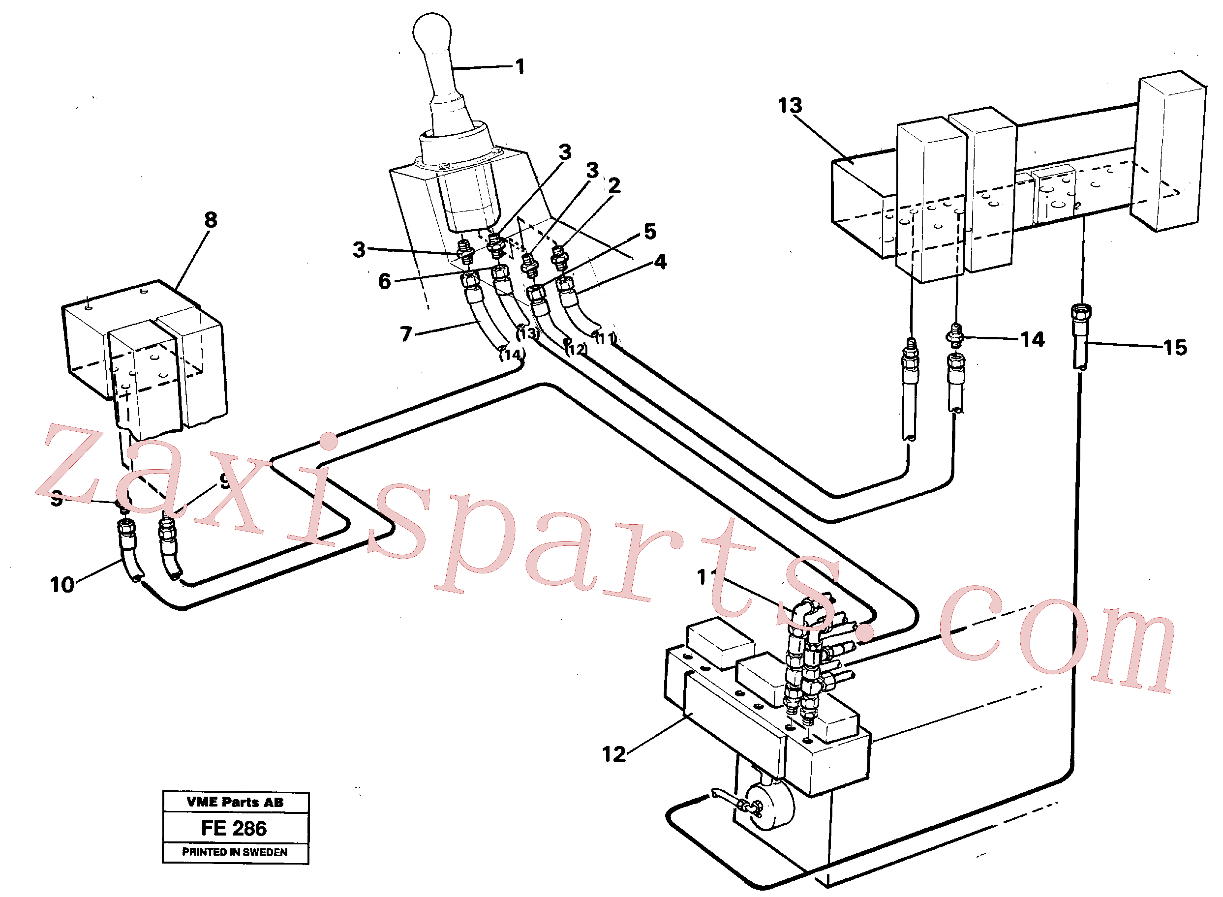 VOE14262462 for Volvo Servo hydraulics, dipper arm(FE286 assembly)