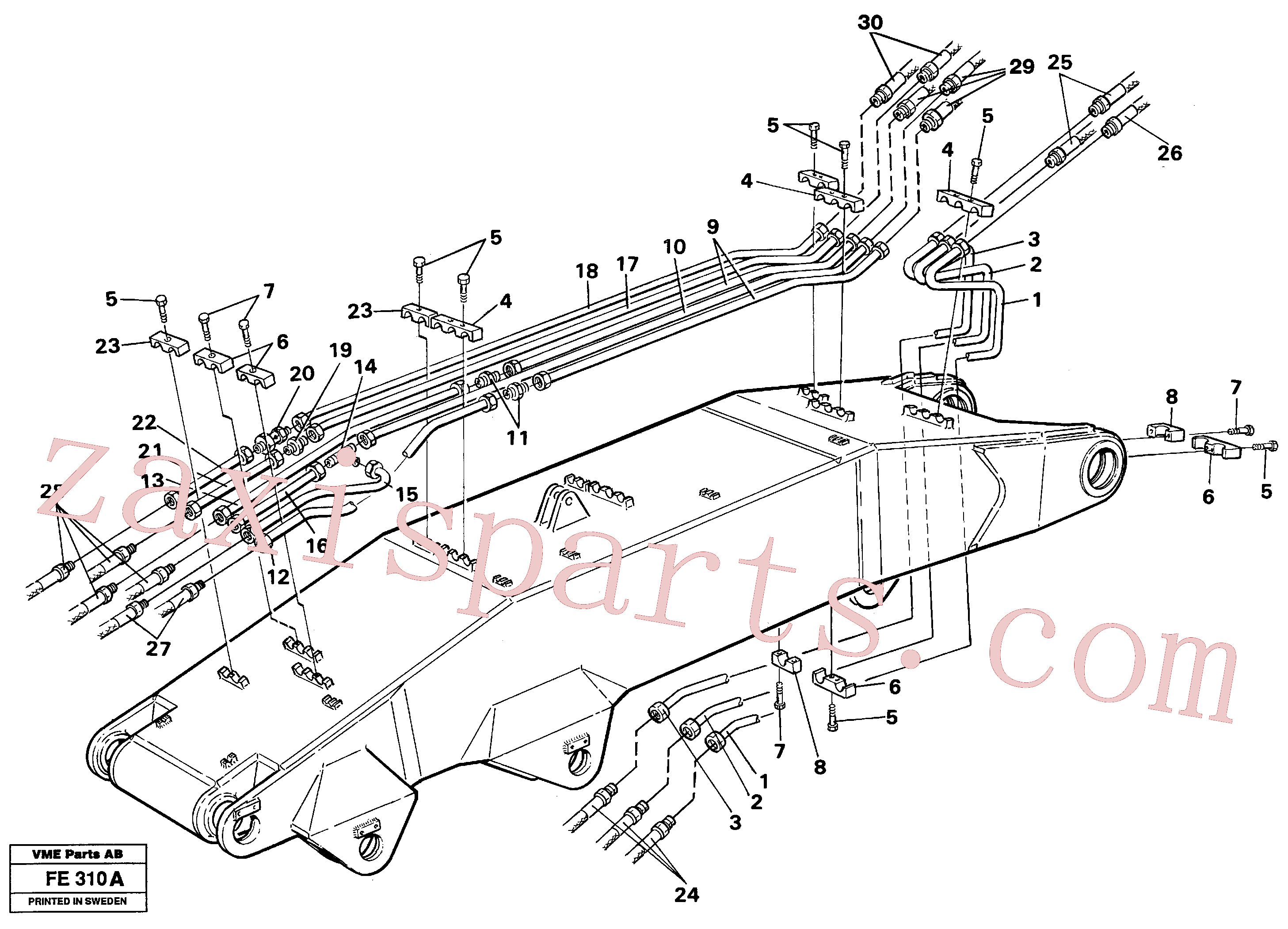 VOE14055753 for Volvo Hydraulic system, boom, front shovel equipment(FE310A assembly)