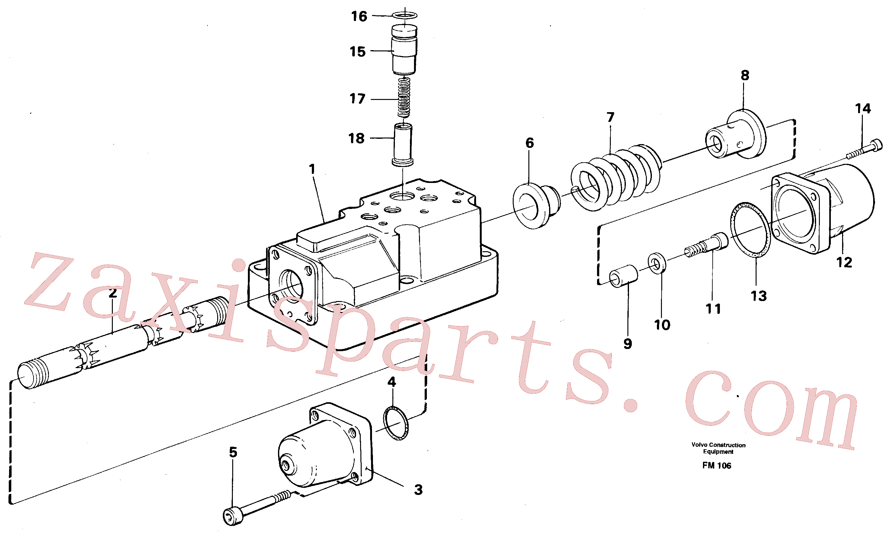 VOE14234787 for Volvo Four-way valve(FM106 assembly)