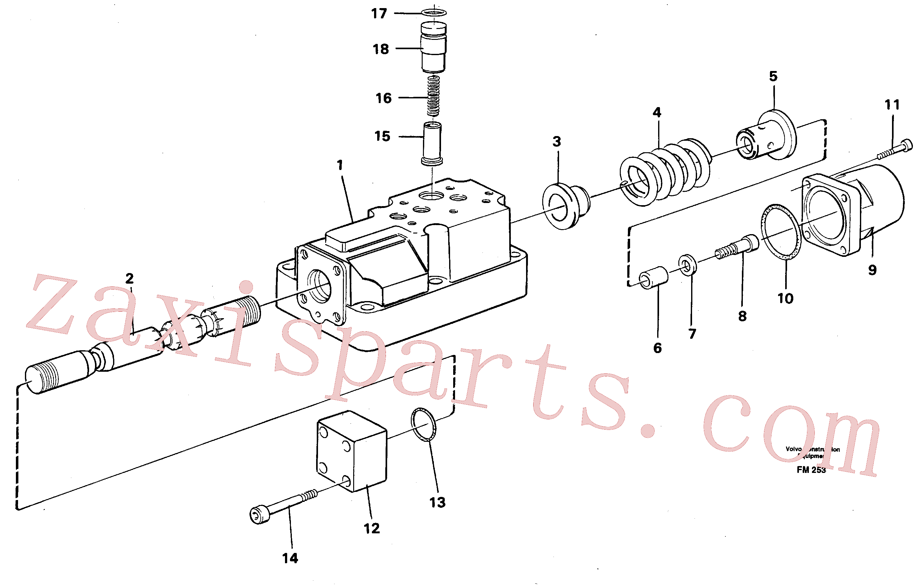 VOE14234787 for Volvo Four-way valve(FM253 assembly)