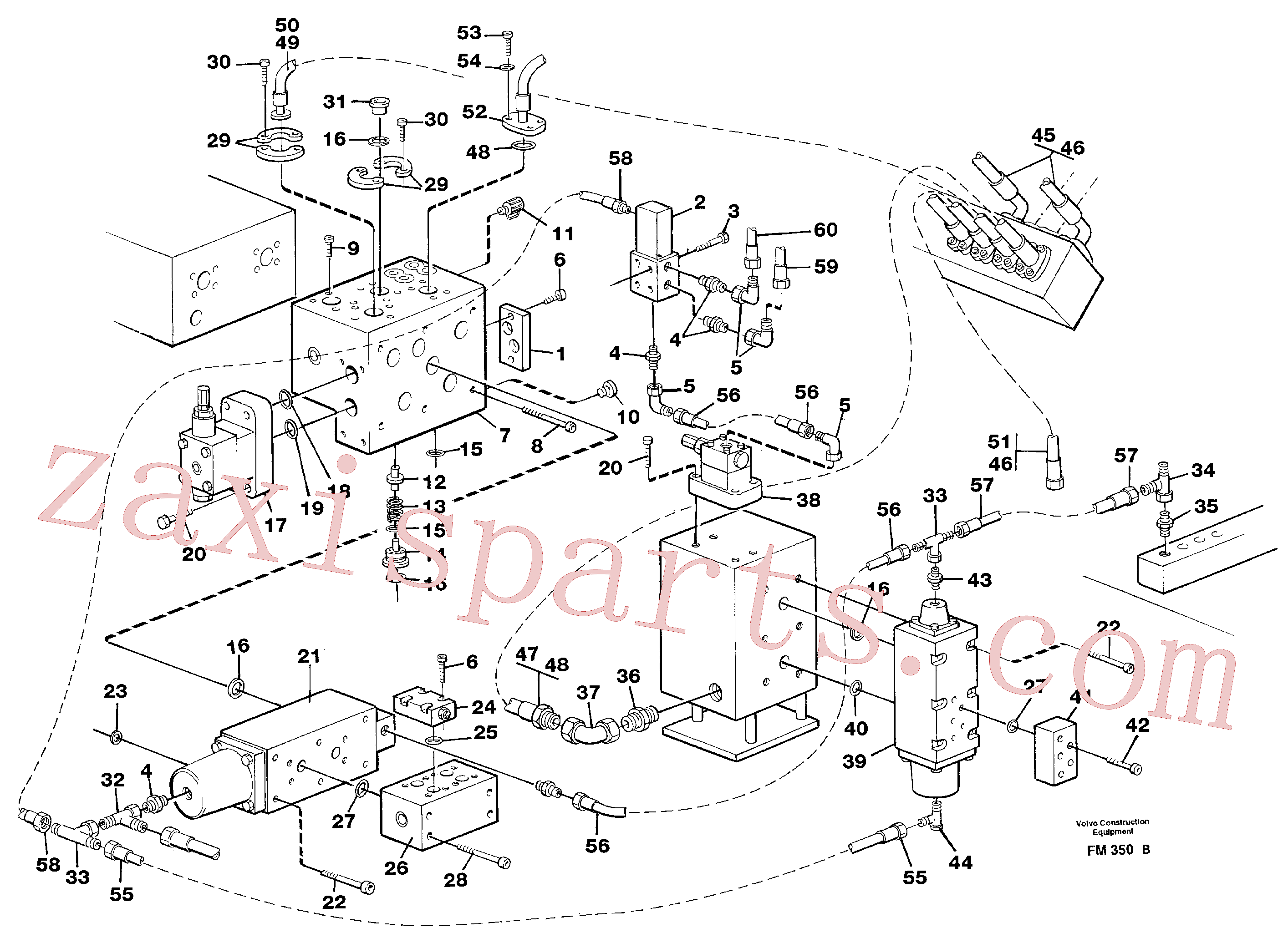 VOE14265516 for Volvo Hammer hydraulics on base machine(FM350B assembly)