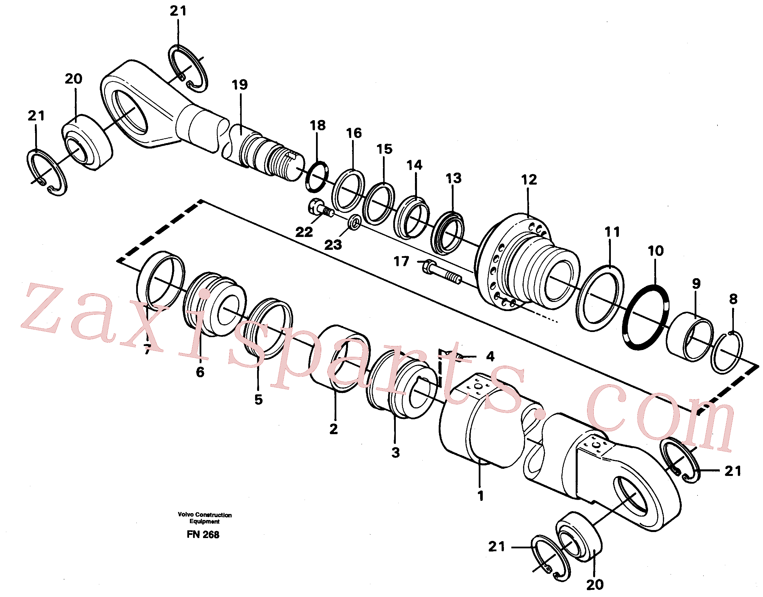 VOE14216268 for Volvo Knuckle cylinder(FN268 assembly)