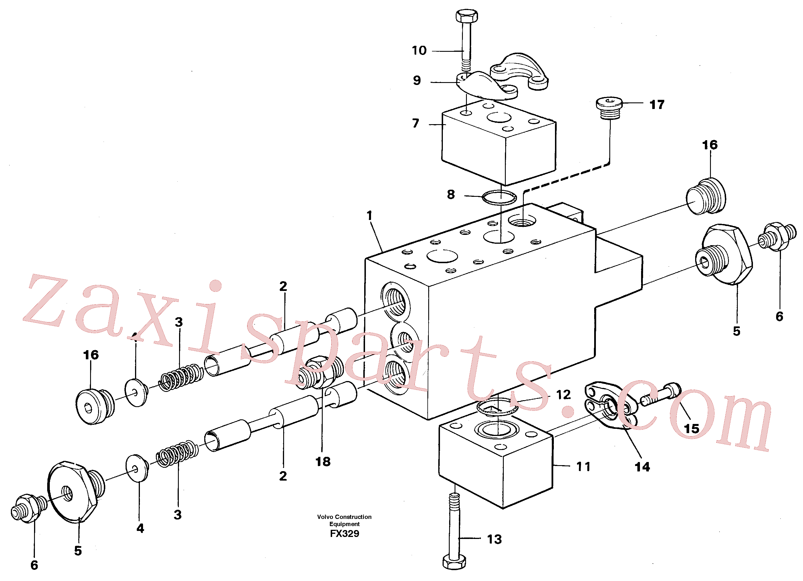 VOE14263818 for Volvo Operating valve(FX329 assembly)