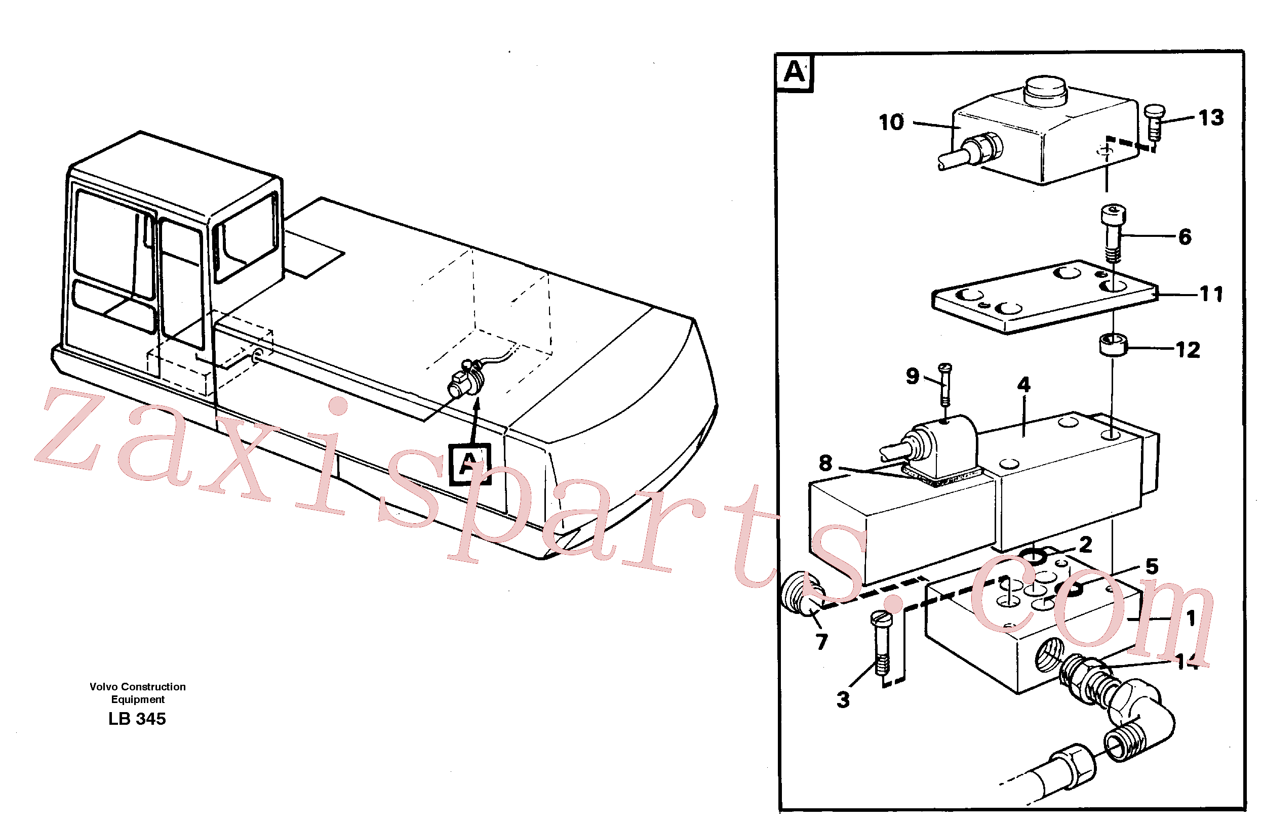VOE14214602 for Volvo Overfilling guard(LB345 assembly)