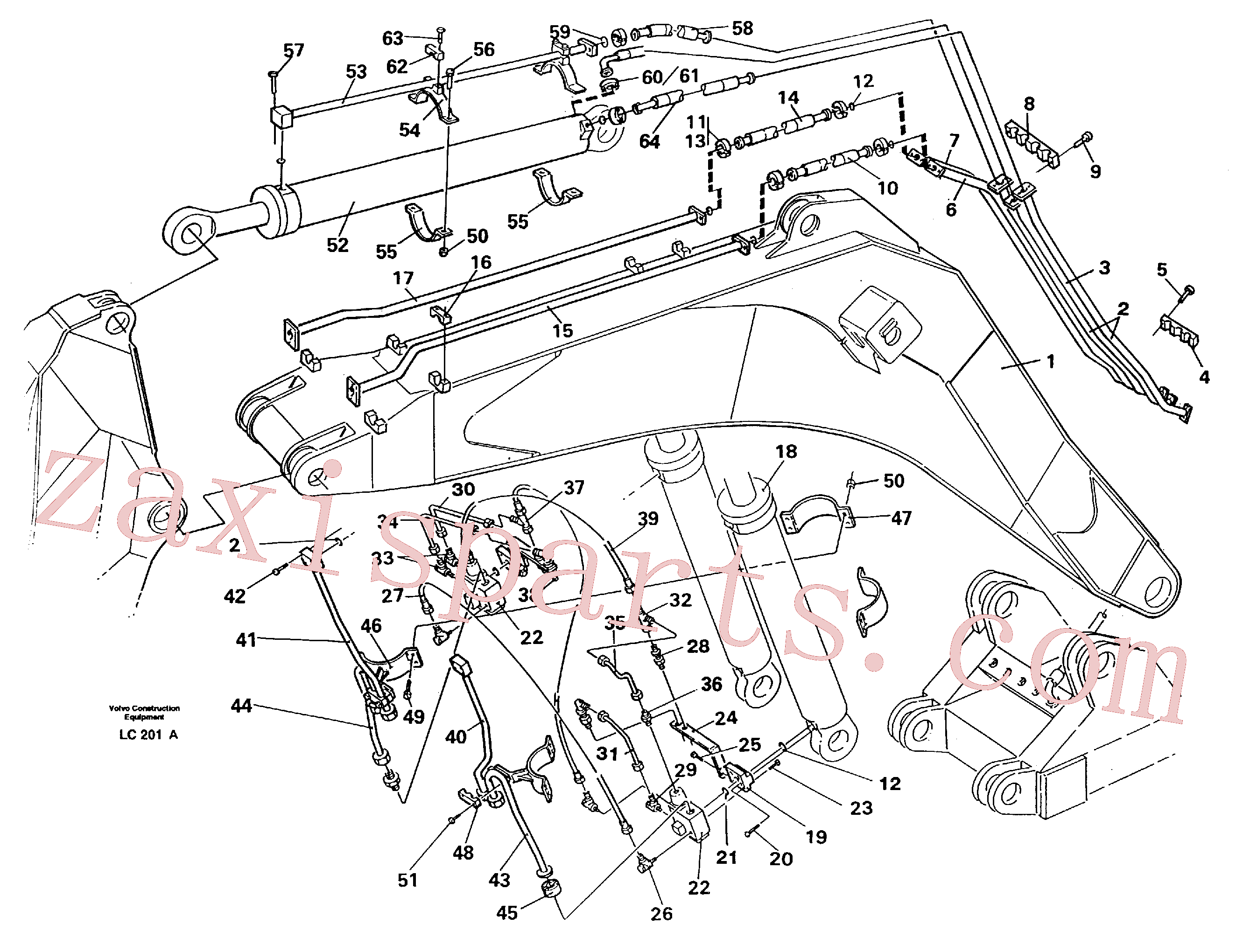 VOE14265211 for Volvo Hydraulic system, boom, mass excavation 6,6m(LC201A assembly)