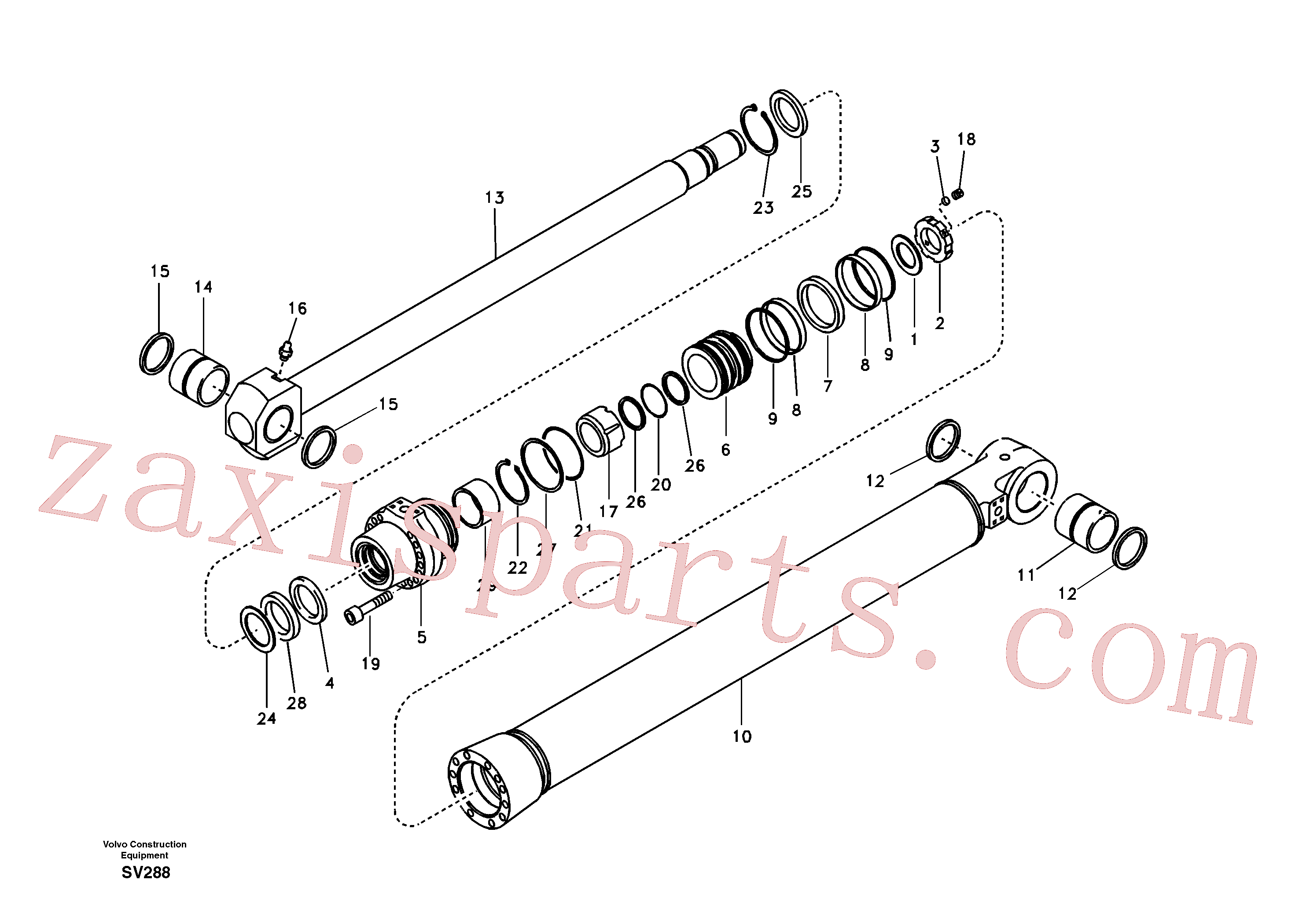 VOE14505617 for Volvo Bucket cylinder(SV288 assembly)